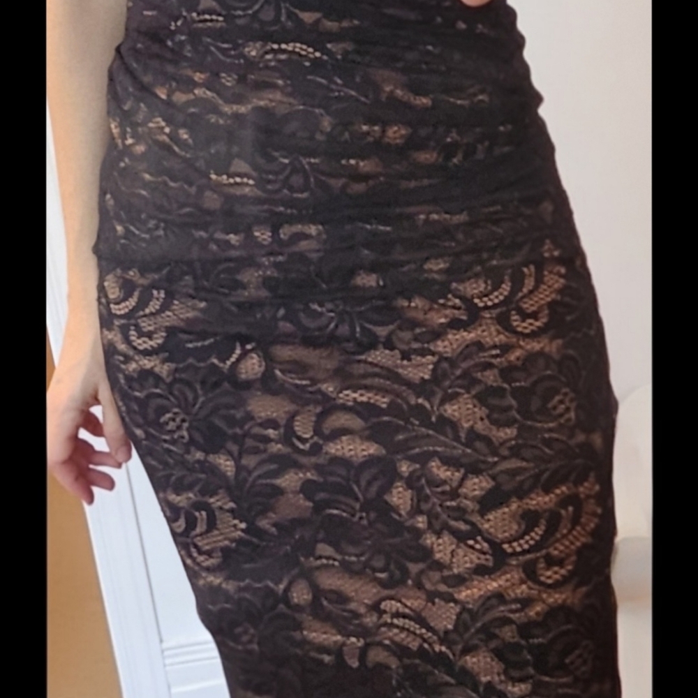 Elegant Black Lace Dress